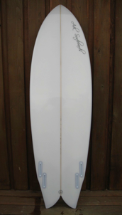 The Evil Twinnie 5’10”&#10;&#10;multi color resin tint &#10;Gloss and polish&#10;&#10;wood keel glass ons&#10;&#10;Available at HTO (Victoria)