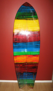 Evil Twinnie   &#10;6’0” X  21 ¼ x 2 116&#10;&#10;Mexican Blanket resin tint&#10;Gloss and polish&#10;Glass on fins&#10;&#10;Available at longbeach Surfshop&#10;&#10;Tofino and Ukee&#10;&#10;